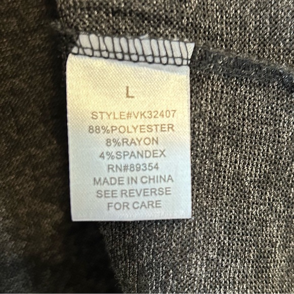 2 Grey Adrienne Vittadini tops both sz L - Picture 4 of 9